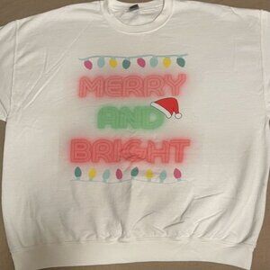 Merry and Bright Christmas Sweat Shirt